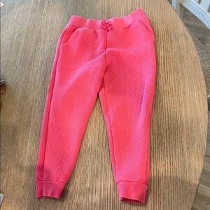 Janie and Jack Pink Textured Joggers